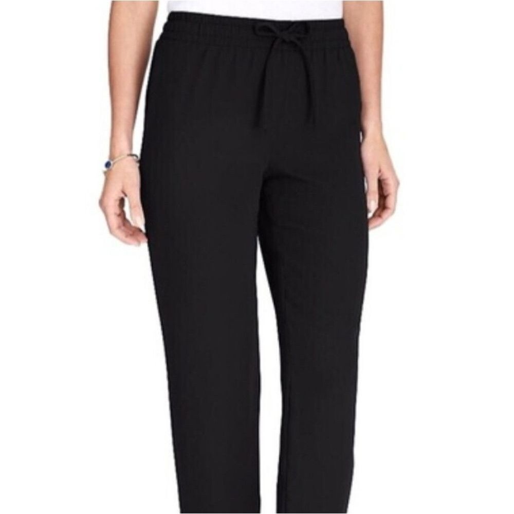 Talbots Eastport Navy Classic Career Straight Leg Pull On Pants SP